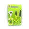 2844 Kitchen Knife Plastic Chopping Board Scissor Ideal Accessory Cut Board red Wine (Set of 5) 