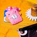 6502 Pink small Hot Water Bag with Cover for Pain Relief, Neck, Shoulder Pain and Hand, Feet Warmer, Menstrual Cramps. 