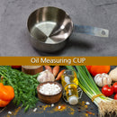 2111 Oil Measuring Cup Stainless Steel. Measuring Cup with Handles. 1Pc 250Ml 
