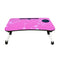 8036 Pink Multipurpose Foldable Laptop Table with Cup Holder