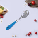 7040 SS Frying Spoon used in all kinds of household and official kitchen places for serving and having food stuffs and items which needs to be fried and crispy.  