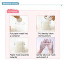 6144 Facial Lotion Tissue Paper DIY Home Spa Coin Face Mask/ Compressed Facial Whitening Tablet Face Mask Sheet for Women and Girl - Pack of 100 