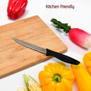 2373 Stainless Steel knife and Kitchen Knife with Black Grip Handle. 