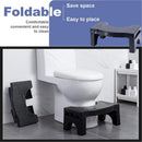 6024 Plastic Non-Slip Folding Toilet Squat Stool - Black Color 