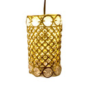 7233 Large Dimond Layer Golden Jhoomer For Home Decoration