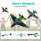 4413 Airplane Launcher Toy Catapult aircrafts Gun with 4 Foam aircrafts 