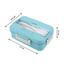 2809 Lunch Box 3Cells Plastic Liner Lunch Container, Portable Tableware Set for Kid Adult Student Children Keep Food Warm. 