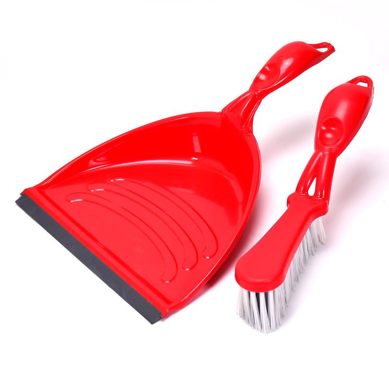 2314 Dustpan Set with Brush, Dust Collector Pan with Long Handle, Supadi, Multipurpose Dust Collector Cleaning Utensil Flat Scoop Handheld Sweeping Up and Carrying Container 