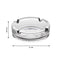 4061 Glass Classic Crystal Quality Cigar Cigarette Ashtray Round Tabletop for Home Office Indoor Outdoor Home Decor 