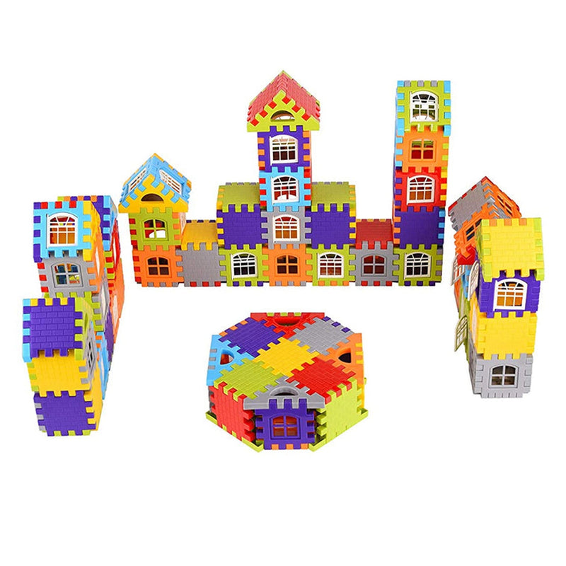 3910 72 Pc House Blocks Toy used in all kinds of household and official places specially for kids and children for their playing and enjoying purposes.  