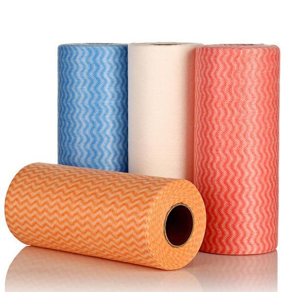 1601 Non Wooven Fabric Disposable Handy Wipe Cleaning Cloth Roll (1Pc) - 