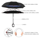 0233 Travel Windproof Umbrella (Reverse Umbrella) - 