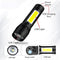 7528  Mini Search Rechargeable LED Long Range Flashlight Emergency Light Torch 