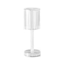 6605 Crystal Table Lamp , Touch Control Atmosphere Nightstand Lamp With USB Charging Line 