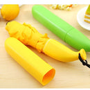 1639 Stylish Banana Shaped Mini Foldable Umbrella - DeoDap