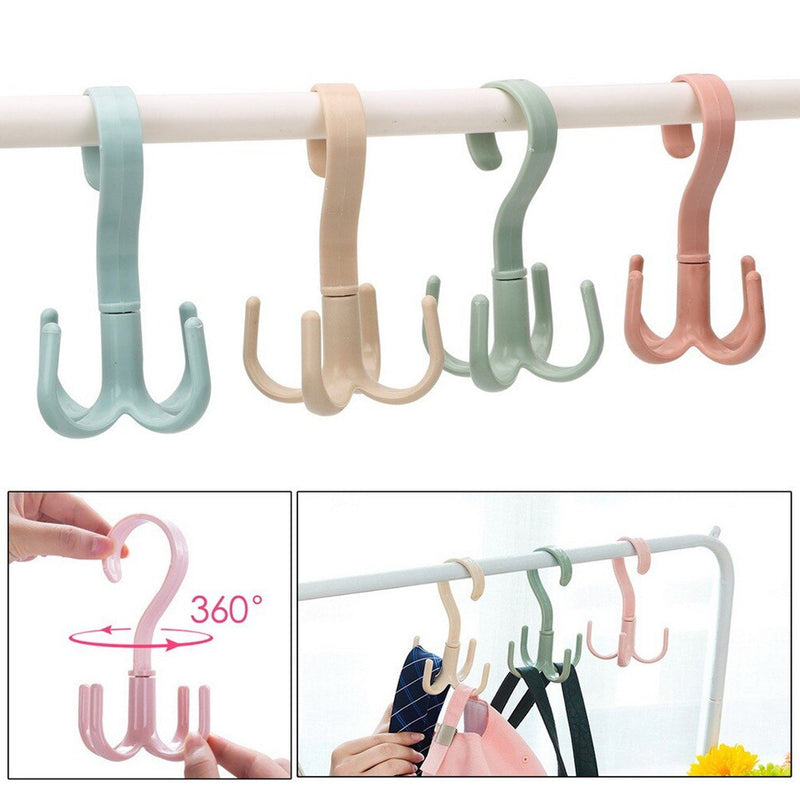 1744A 4-Claw Multi-Function 360 Degree Rotatable Purse Rack Handbag Hanger Hook 