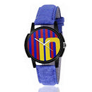 1802 Unique & Premium Analogue Watch 10 Messi Print Multicolour Dial Leather Strap (Watch 2)