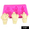 1137 Cake Decorating Baking 3 Cavity Cactus Silicone Chocolate Mold (Pink) - Opencho