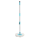 1160 Heavy Duty Microfiber Spin Mop with Plastic Bucket (Multicolour)