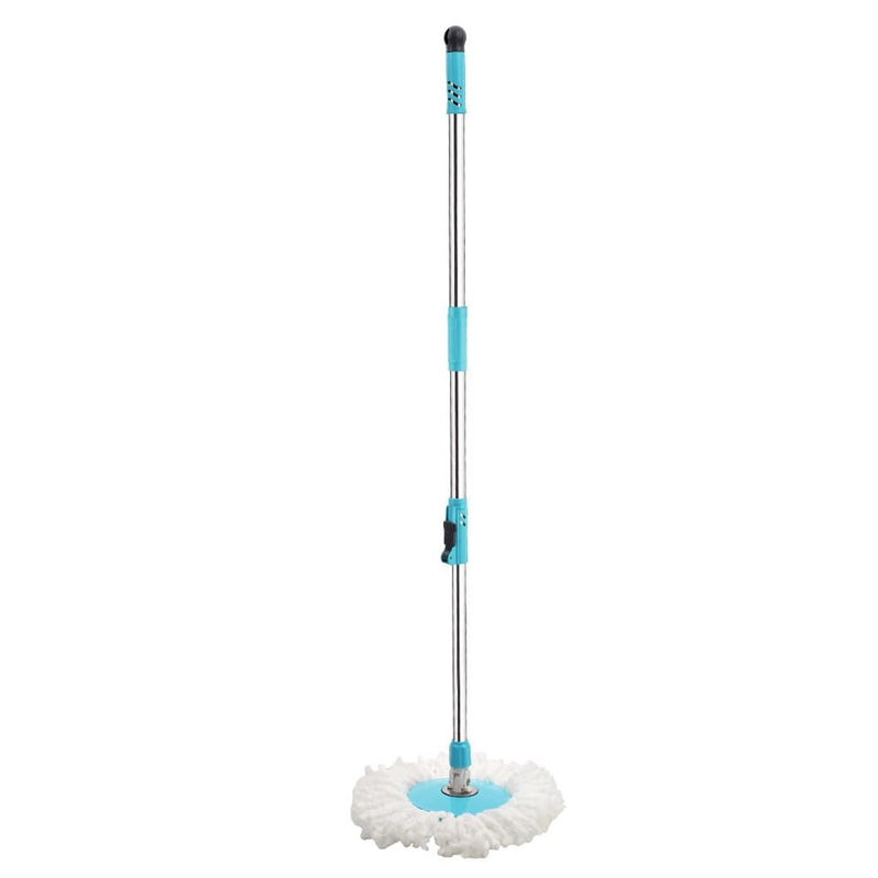 1159 Heavy Duty Microfiber Spin Mop with Plastic Bucket (Multicolour)