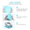 1152A  Nap Pillow, Foldable U-Shaped Pillow Nap With Eye Mask Artifact Office Desk for Students Lunch Break Adult Nap Pillow Lunch Break Pillow for Sleeping Pillow for Airplanes, Train, Car, Office 