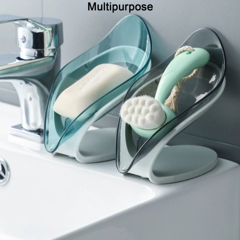 4794 New Leaf Soap Box used in all kinds of household and bathroom places as a soap stand and case.  