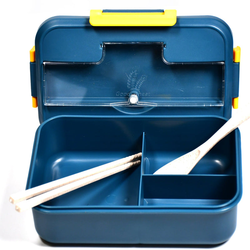 2809 Lunch Box 3Cells Plastic Liner Lunch Container, Portable Tableware Set for Kid Adult Student Children Keep Food Warm. 