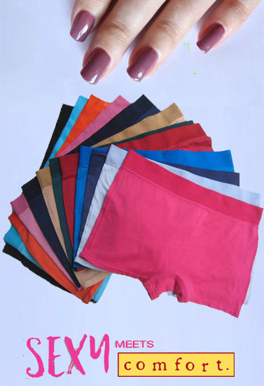 Ladies Silk Cotton Stretch Underwear Shorts Pack-12