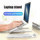 1320 Adjustable Laptop Stand Holder with Built-in Foldable Legs and High Quality Fibre