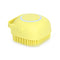 1348 Silicone Massage Bath Body Brush Soft Bristle With Shampoo Dispenser - DeoDap