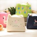 Portable Flamingo Thermal Insulated Food Fruit Storage Case Pouch Lunch Box