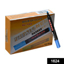 1624 Blue Permanent Markers for White Board (Pack Of 10) - 