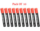 1626 Red Permanent Markers for White Board (Pack Of 10) - 