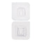 1746 ADHESIVE PLASTIC WALL HOOKS HEAVY DUTY HOOKS ( 1 Pair ) 