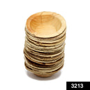3213 Disposable Round Shape Eco-friendly Areca Palm Leaf Bowl (5x5 inch) (pack of 25) - 
