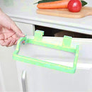 1168 Kitchen Plastic Garbage Bag Rack Holder ( Green Color ) - 