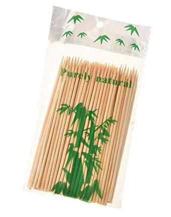 1119 Bamboo Wood Skewer BBQ Sticks - DeoDap