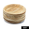 3207 Disposable Round Shape Eco-friendly Areca Palm Leaf Plate (12x12 inch) (pack of 25) - 