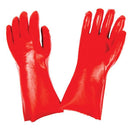 0651 - Cut Glove Reusable Rubber Hand Gloves (Red) - 1 pc
