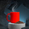 4949 Red Coffee Mug With Spoon Ceramic Mugs to Gift your Best Friend Tea Mugs Coffee Mugs Microwave Safe. 