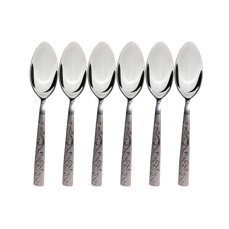 7003 Stainless Steel Small Spoon for Home/Kitchen (Set of 6) - Opencho