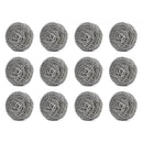 2388 Round Shape Stainless Steel Ball Scrubber (Pack of 12) - 