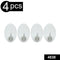 4638 Self Adhesive Plastic Wall Hook (Pack of 4)