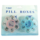 0302 7 Day Weekly Mini Pill Medicine Box Holder Storage Container Case Pill Box Splitters Travel Pill Box