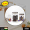 0598 3pcs Stone Jars Set (Big 1200ml, Medium 600ml & Small 250ml size) (plastic material)