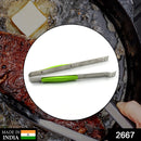 2667 Stainless Still Premium Tong and holder tool for rotis, parathas etc. including normal kitchen purposes.