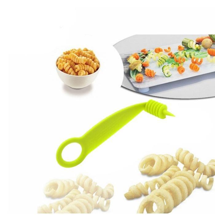 Kitchen combo -16 pc Plastic Spice Rack, Vegetables Spiral Cutter, Lighter, Chai Chalni with Vegetables Cutter/ Slicer / Peeler