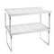 2310 Plastic 2 Layer Multi-Purpose Kitchen Storage Basket Rack - 