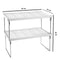 2310 Plastic 2 Layer Multi-Purpose Kitchen Storage Basket Rack - 