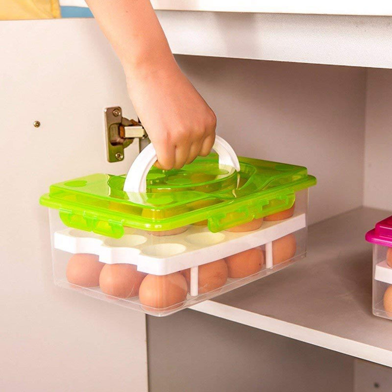 2315 Double Layer Refrigerator Egg Storage Box - 